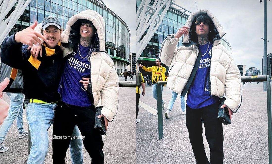 Natanael Cano visita el Estadio de Wembley - Fotos: @natanael_cano en Instagram