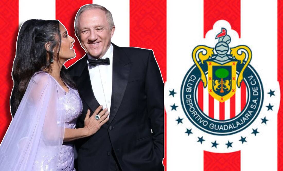 El esposo de Salma Hayek, François-Henri Pinault, estaría buscando comprar a las Chivas. Foto: Especial